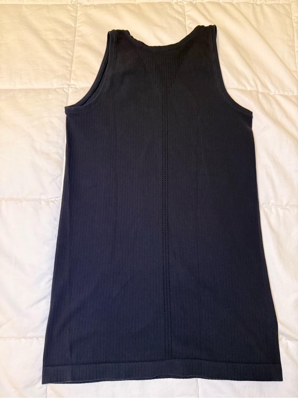 Athleta Navy Ribbed Tank Top - Picture 5 of 6